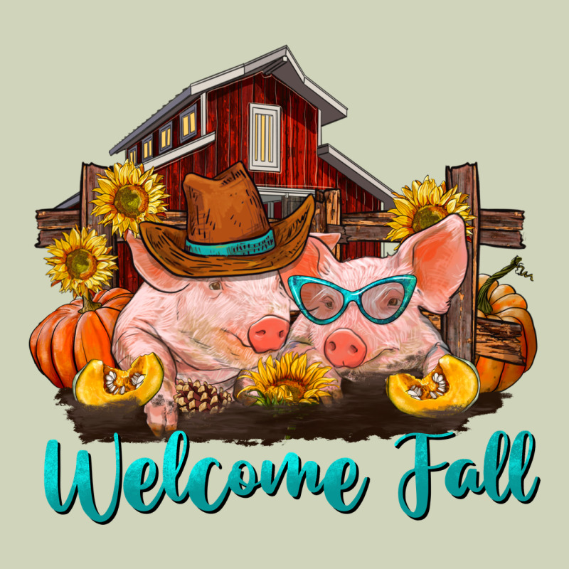 Welcome Fall Pigs Heavyweight Hoodie by RanaPortraitStore | Teevron