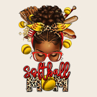 Softball Mom Afro Messy Bun Premium Sweatshirt | Teevron