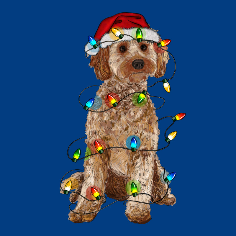 Cockapoo With Christmas Lights Premium Sweatshirt by RanaPortraitStore | Teevron