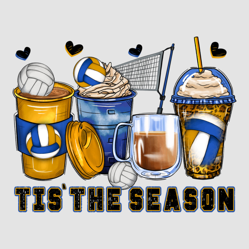 Tis' The Season Volleyball Coffee Cups Premium Sweatshirt by Zillion Design Studio | Teevron