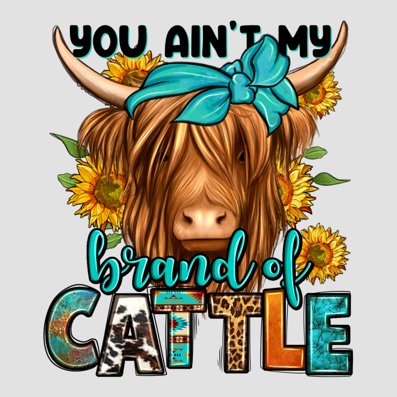 You Ain't My Brand Of Cattle Longhaired Cow Premium Hoodie by Jasminsmagicworld | Teevron