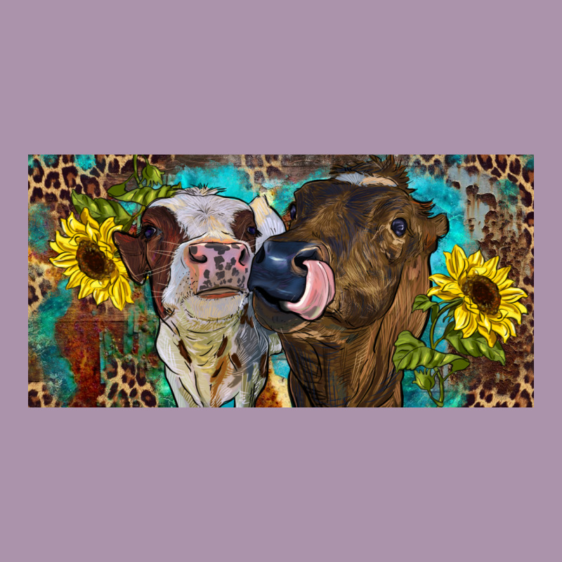 Heifers With Sunflowers And Leopard Heavyweight Hoodie by RanaPortraitStore | Teevron
