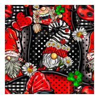 ladybug gnomes seamless pattern | Teevron
