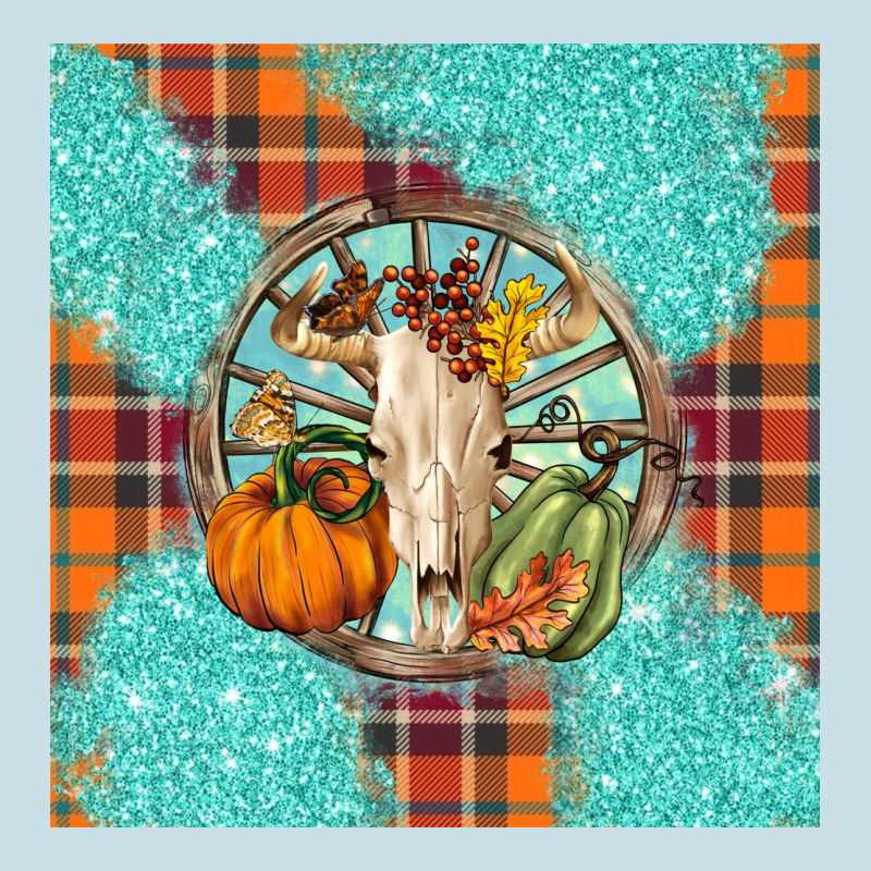 Fall Bull Skull Ladies Tee by BarkalooDesign | Teevron