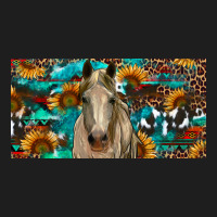 Horse With Sunflowers Aztec And Cowhide Heavyweight Hoodie | Teevron