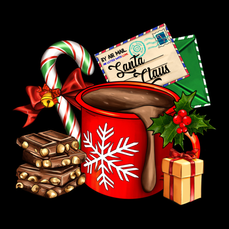 Christmas Hot Chocolate Cup With Gift And Letters Urban Hoodie by AdoDesignShop | Teevron