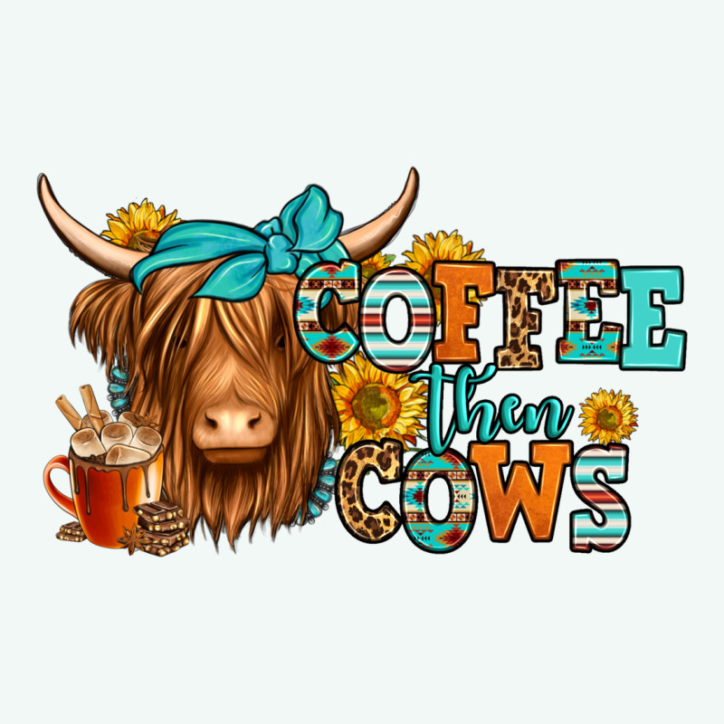 Coffee Then Cows Longhaired Cow Premium Hoodie by Jasminsmagicworld | Teevron