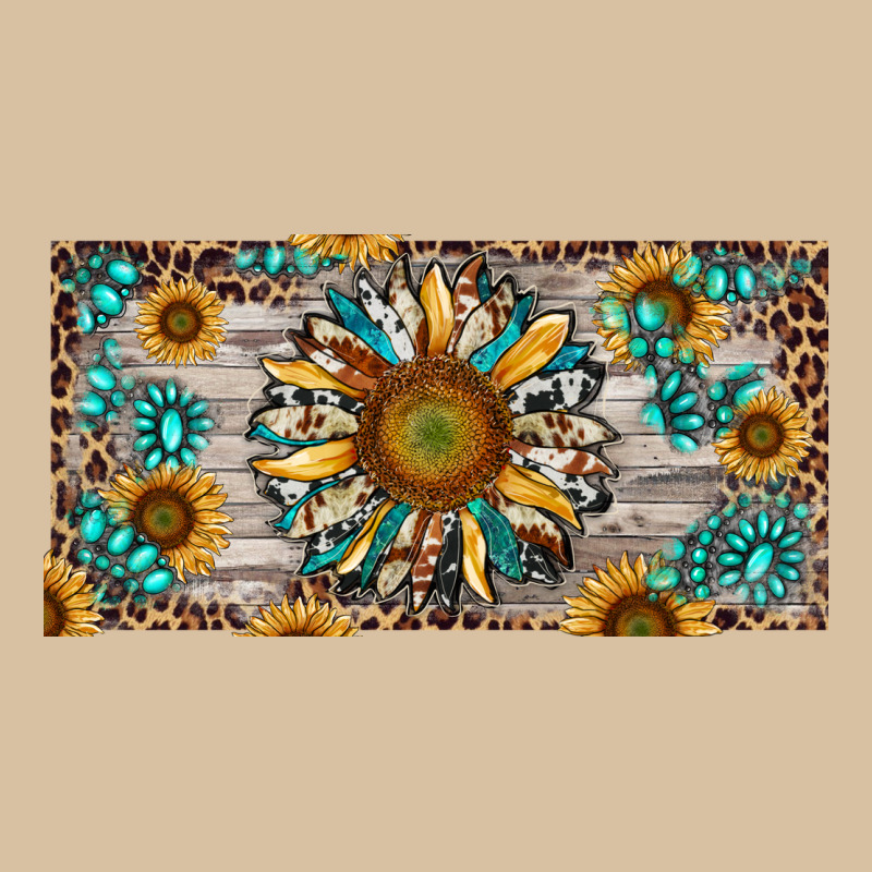 Western Sunflower And Gemstone License Plate Heavyweight Hoodie by RanaPortraitStore | Teevron