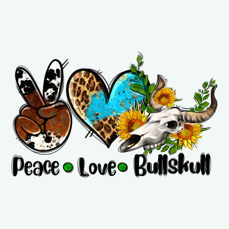 Peace Love  Bullskull Premium Hoodie by AdoDesignShop | Teevron