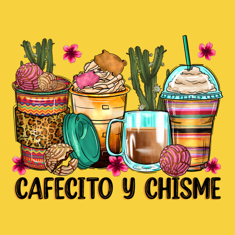 Cafecito Y Chisme Coffee Cups Premium Sweatshirt by Zillion Design Studio | Teevron