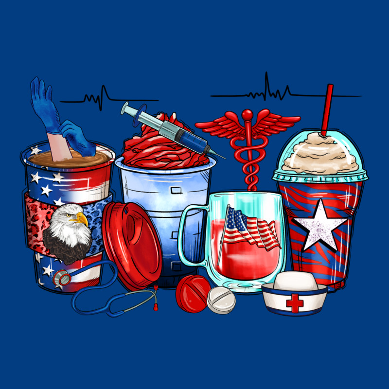 American Nurse Coffee Cups Premium Sweatshirt by Zillion Design Studio | Teevron