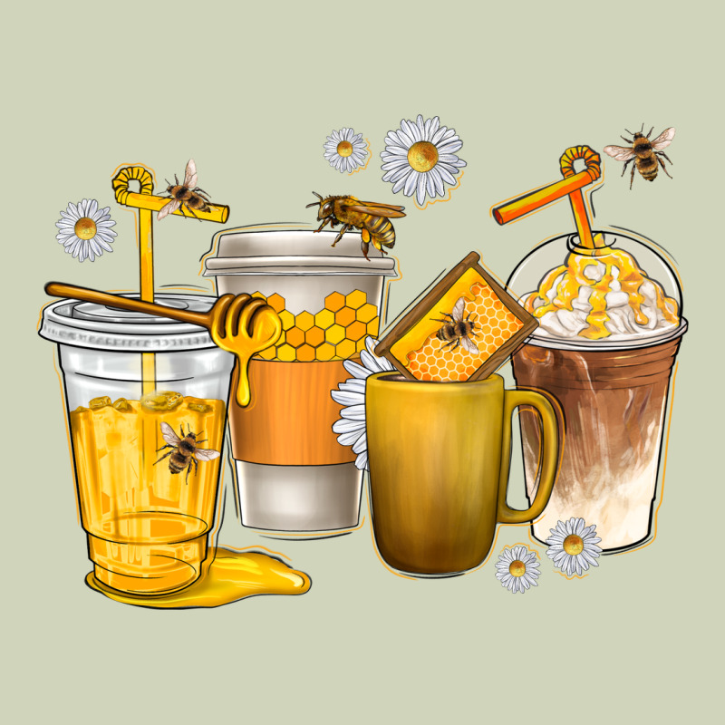 Coffee Cups Bumble Bee Heavyweight Hoodie by texasbilliewilder | Teevron