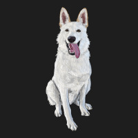 Hand Drawing White Shepherd Heavyweight Hoodie | Teevron
