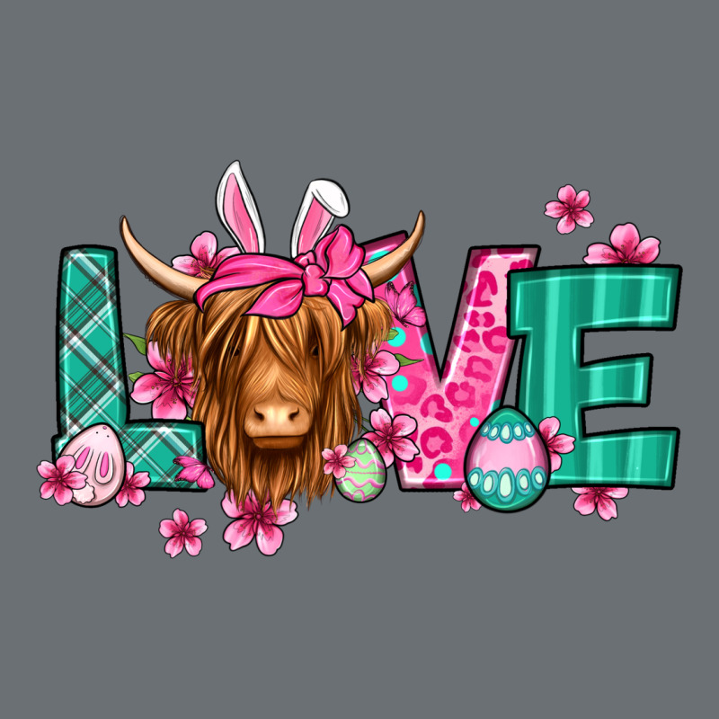 Love Easter Floral Longhaired Cow Premium Hoodie by Jasminsmagicworld | Teevron