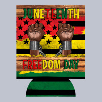 Juneteenth Freedom Day 12 Oz Can Cooler (regular) 2 Premium Hoodie | Teevron