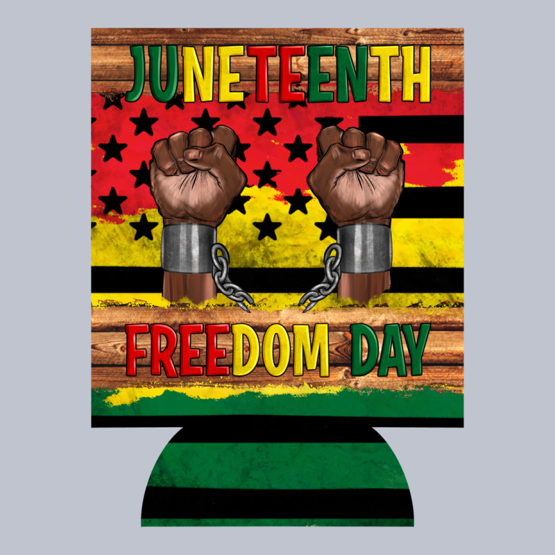 Juneteenth Freedom Day 12 Oz Can Cooler (regular) 2 Premium Hoodie by Artiststas | Teevron