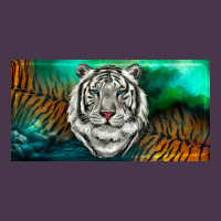 White Tiger Forest License Plate Heavyweight Hoodie | Teevron