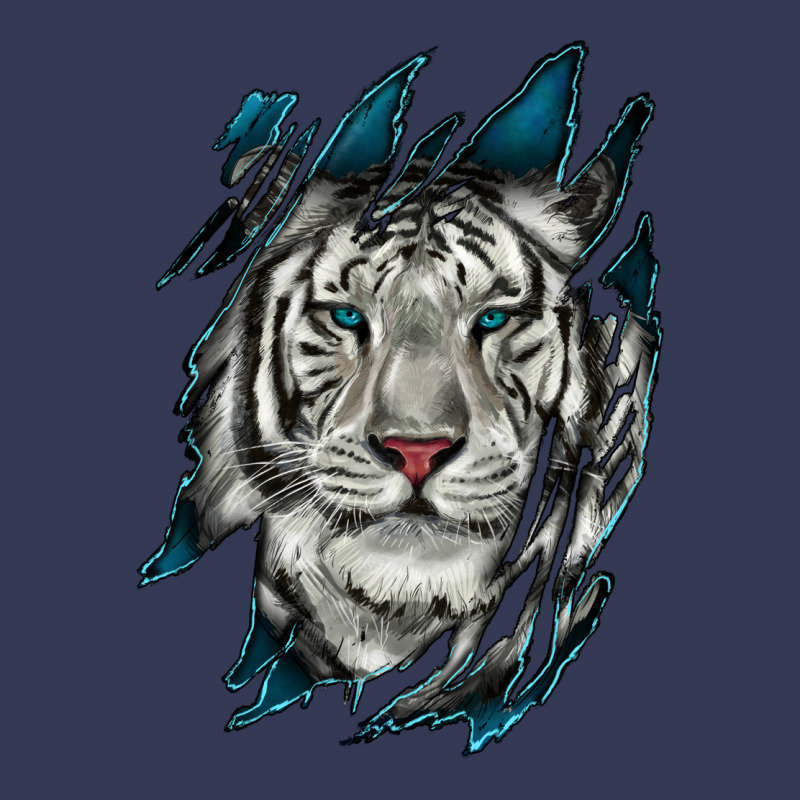 White Tiger Scratch Mark Heavyweight Hoodie by RanaPortraitStore | Teevron