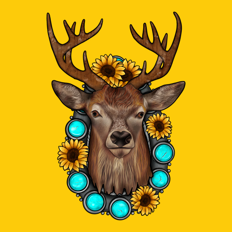 Deer Gemstone Sunflower Premium Hoodie by JahusDesignShop | Teevron