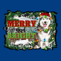 Merry And Bright Husky Farm  Background Premium Sweatshirt | Teevron