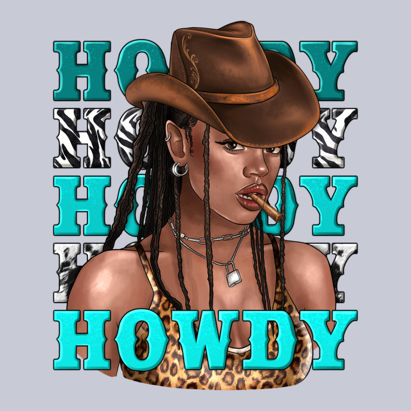 Howdy Howdy Black Girl Heavyweight Hoodie by texasbilliewilder | Teevron