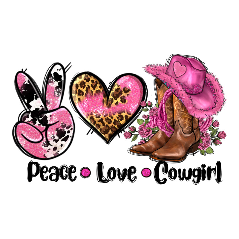 Peace Love  Cowgirl Premium Hoodie by AdoDesignShop | Teevron