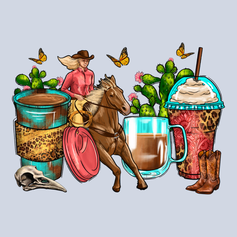 Cowgirl Coffee Cups Premium Sweatshirt by Zillion Design Studio | Teevron