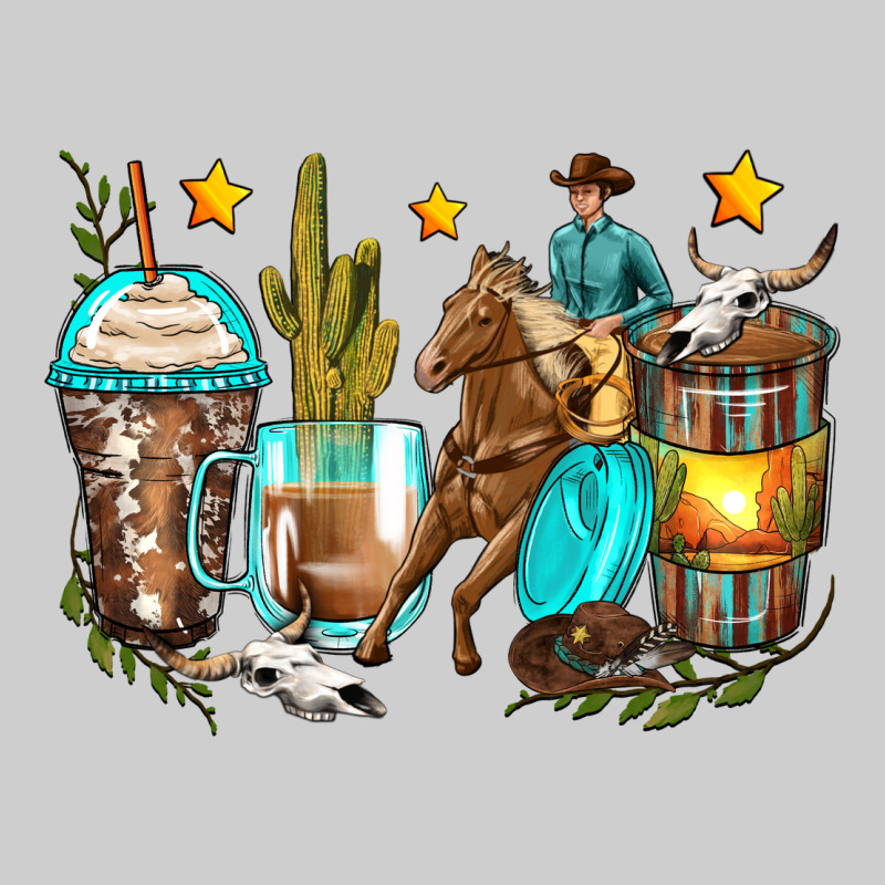 Cowboy Coffee Cups Premium Sweatshirt by Zillion Design Studio | Teevron