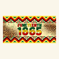 Juneteenth 1865 Leopard Licence Plate Template Premium Hoodie | Teevron