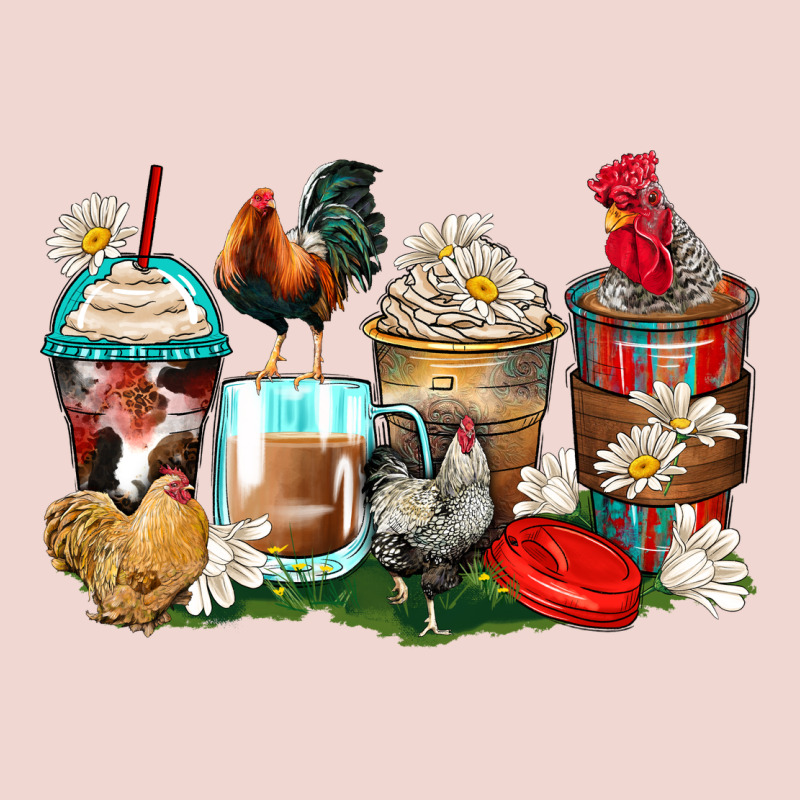 Rooster Coffee Cups Premium Sweatshirt by Zillion Design Studio | Teevron