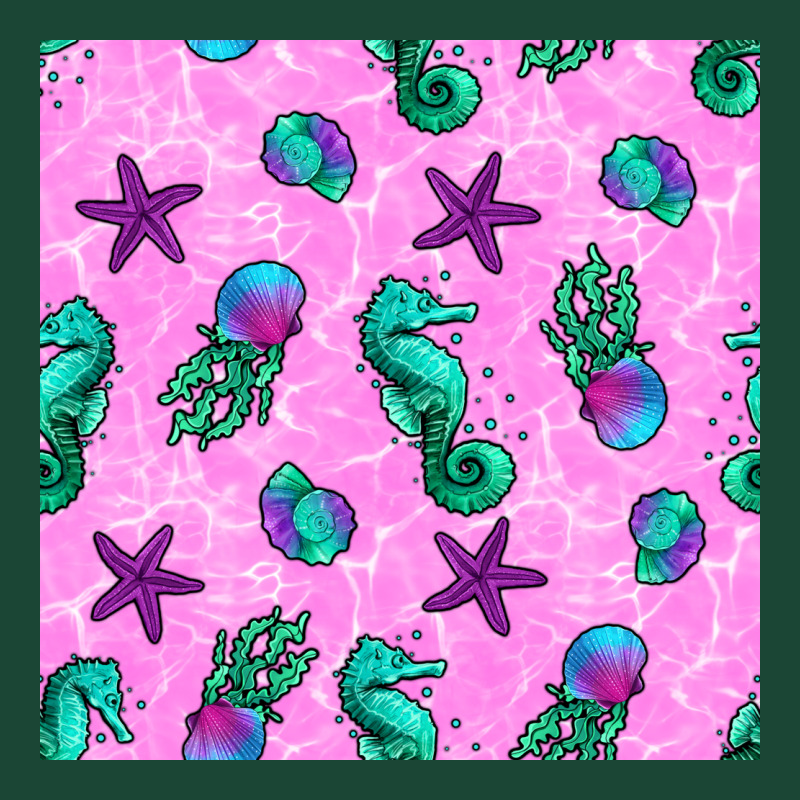Summer Ocean Seamless Pattern Urban Hoodie by BundleAndBundleShop | Teevron