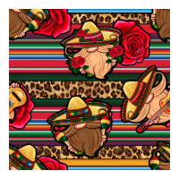 mexican gnomes seamless pattern | Teevron