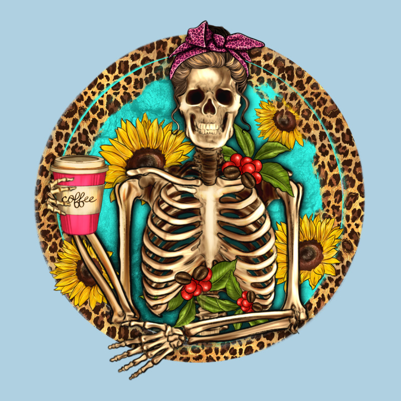 Western Skeleton Coffee Sunflowers Premium Hoodie by Artiststas | Teevron