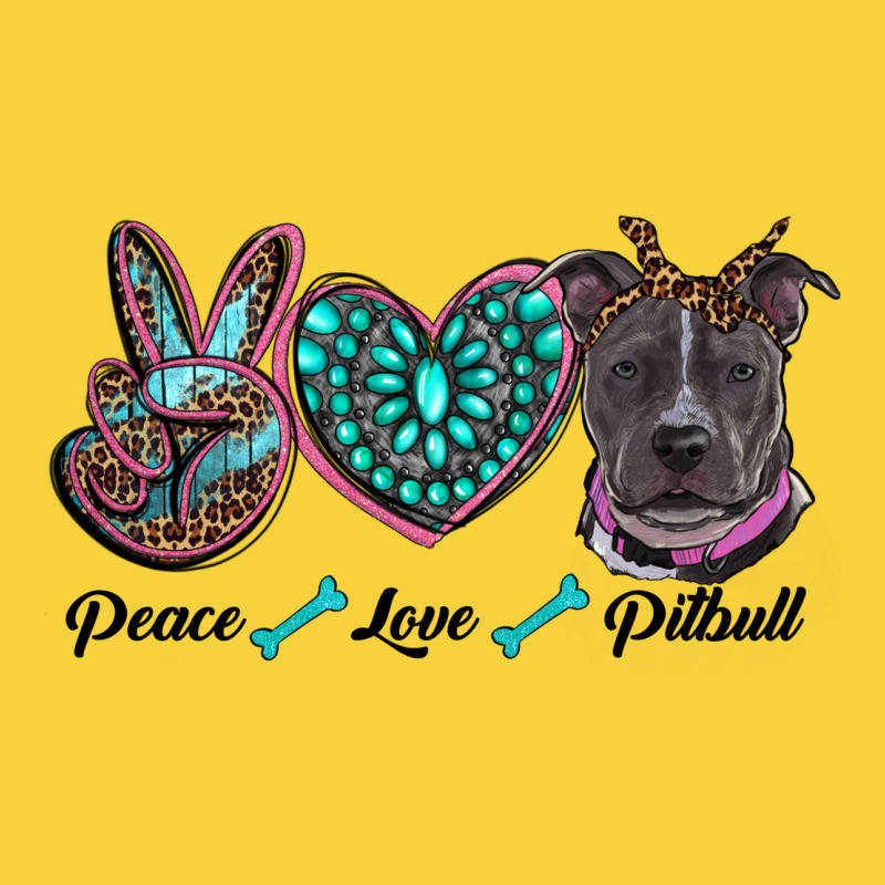 Peace Love Pitbull Premium Sweatshirt by RanaPortraitStore | Teevron