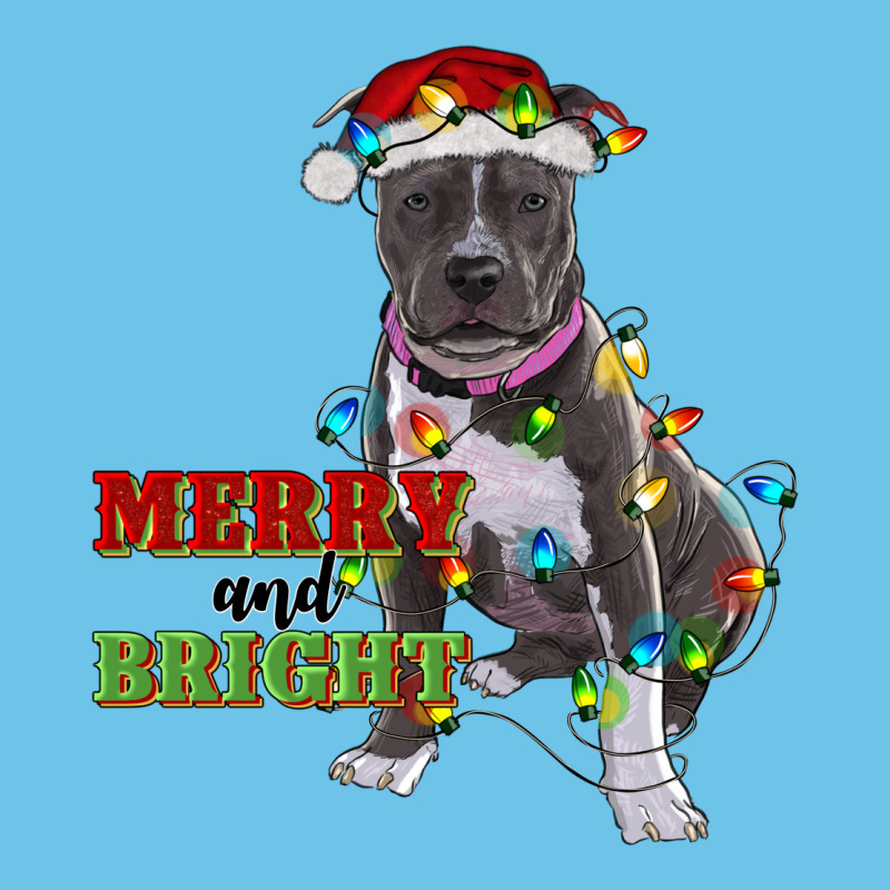 Merry And Bright Pitbull Premium Sweatshirt by RanaPortraitStore | Teevron