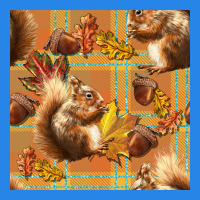 Fall Squirrel And Plaid Seamless Premium Hoodie | Teevron