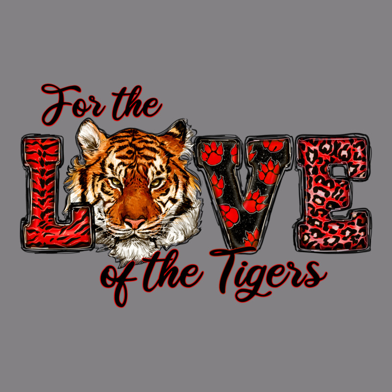 For The Love Of The Tigers Red Heavyweight Hoodie by RanaPortraitStore | Teevron