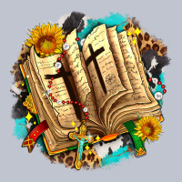 Cross With Bible And Sunflowers Premium Hoodie | Teevron