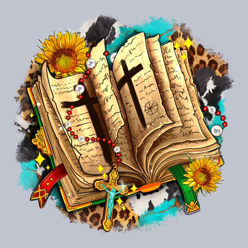 Cross With Bible And Sunflowers Premium Hoodie by AdoDesignShop | Teevron