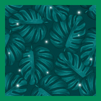Tropical  Leaves Seamless Pattern Urban Hoodie | Teevron