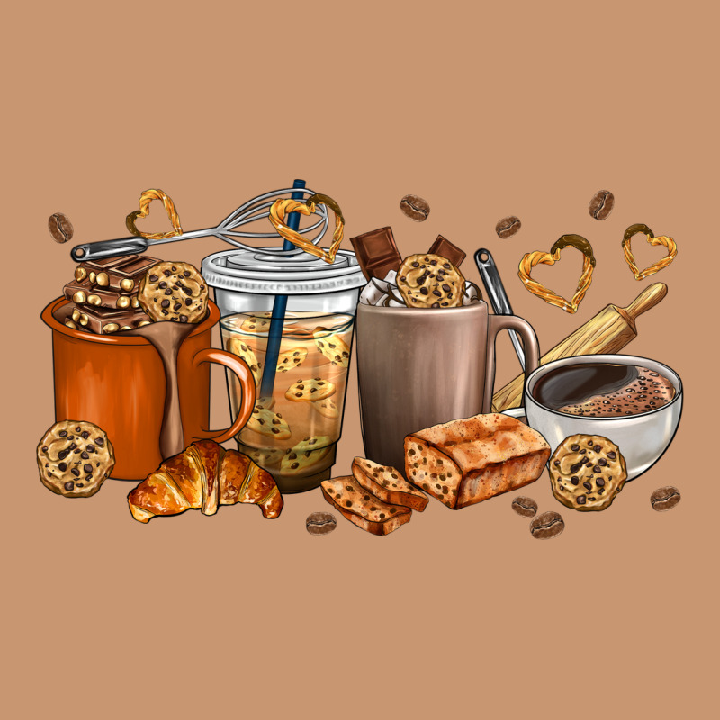Cookie Coffee Cups Heavyweight Hoodie by texasbilliewilder | Teevron