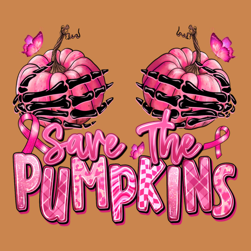 Save The Pumpkins Breast Cancer Heavyweight Hoodie by RanaPortraitStore | Teevron