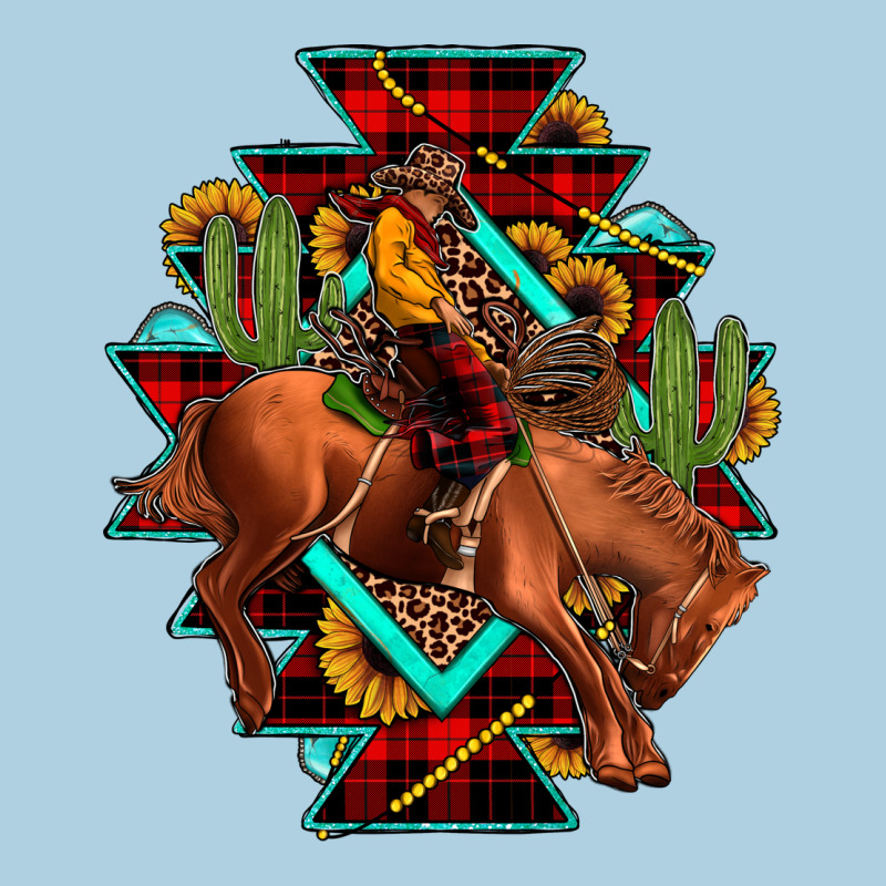 Aztec Rodeo Cowboy Christmas Premium Hoodie by JahusDesignShop | Teevron