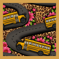 Flower Leopard School Bus Seamless Pattern Urban Hoodie | Teevron