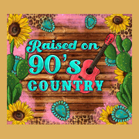 Raised 90's Country Guitar Cactus Sunflower's Premium Hoodie | Teevron