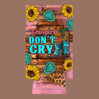 Cowgirls Don't Crty Boots Hat Sunflowers 12 Oz Can Cooler  (slim) Premium Hoodie | Teevron
