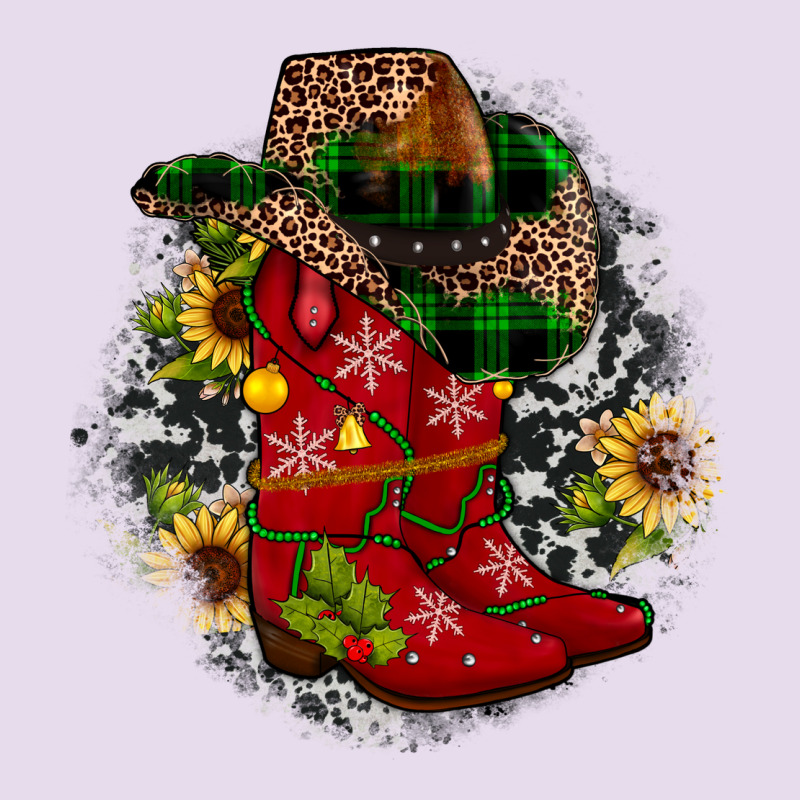 Christmas Cowboy Boots Premium Hoodie by JahusDesignShop | Teevron