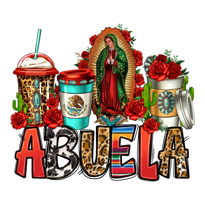 Lady Of Guadalupe Abuela Coffee Cups Premium Hoodie by Jasminsmagicworld | Teevron