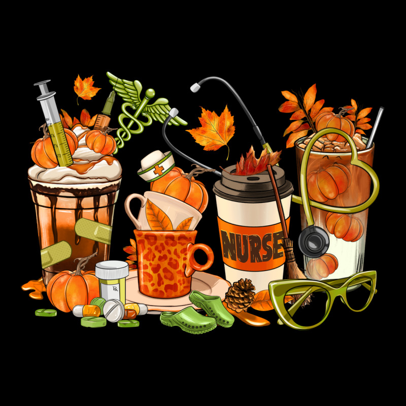 Fall Nurse Coffee Cups Premium Sweatshirt by texasbilliewilder | Teevron
