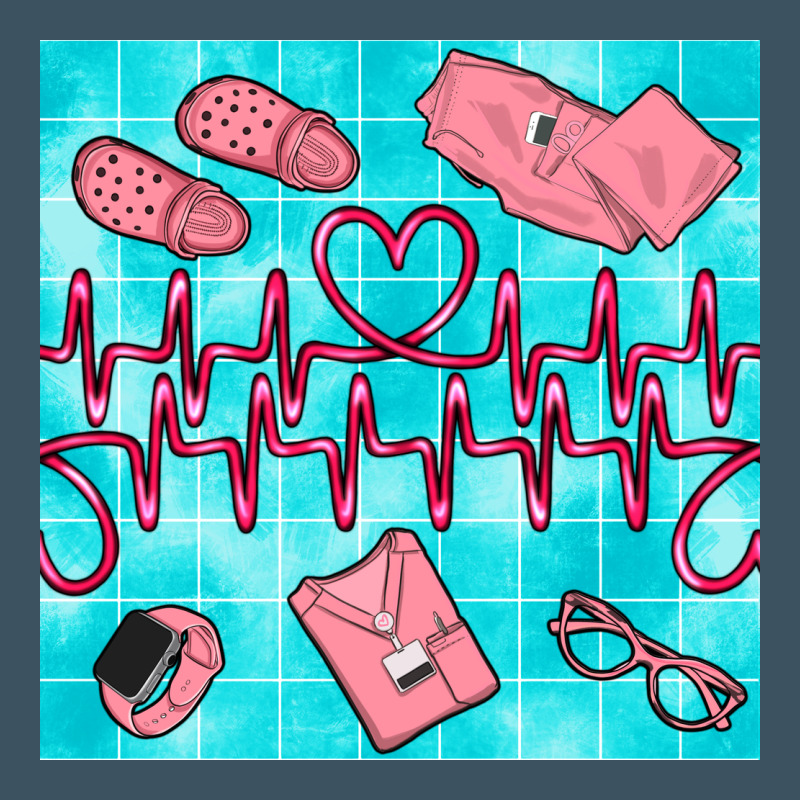 Nurse Heart Beat Seamless Pattern Urban Hoodie by BundleAndBundleShop | Teevron